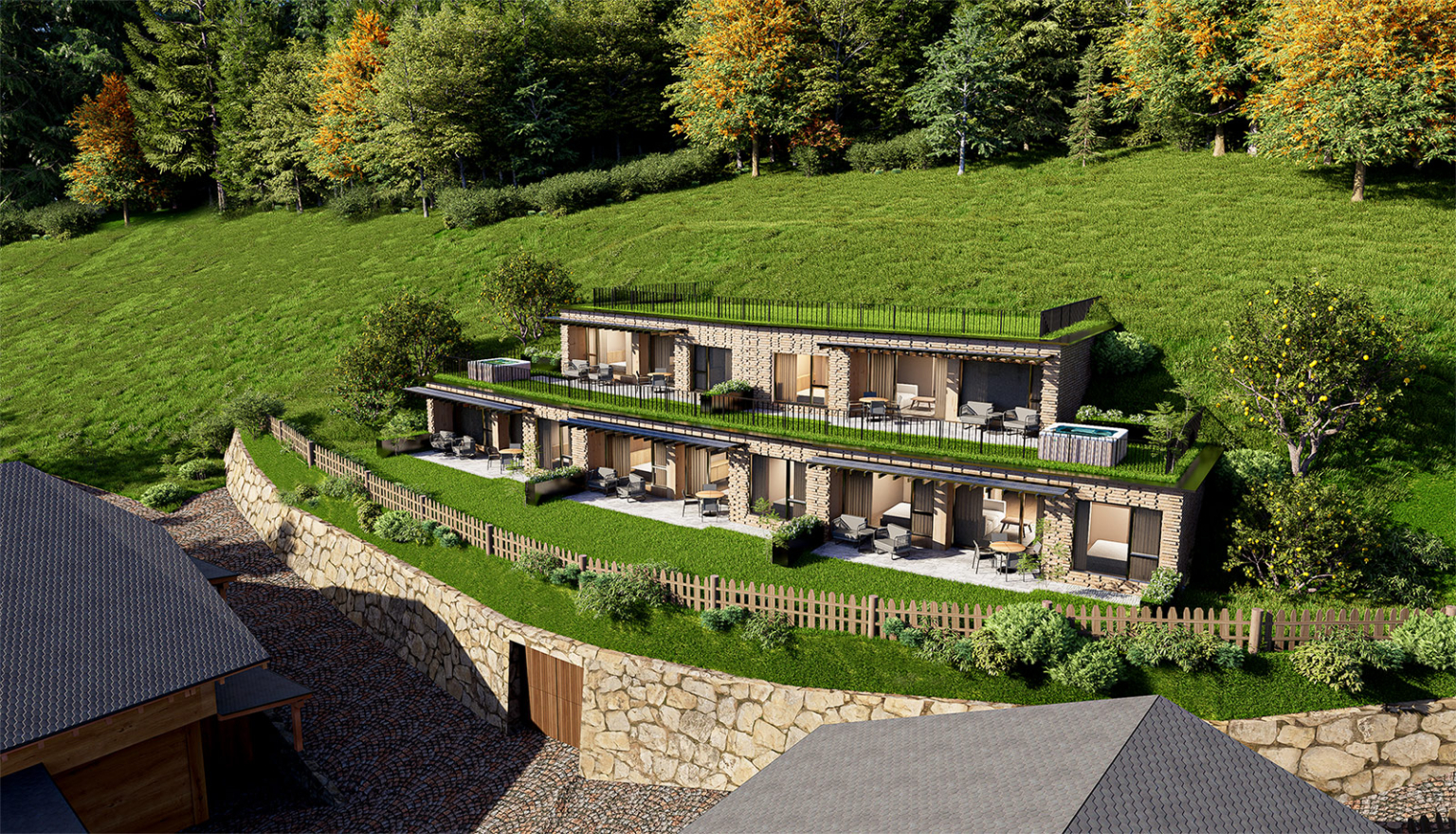 Pilgram Farm Lodges in ruhiger Hanglage bei Kastelruth